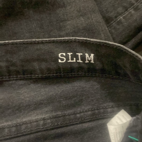 MENS MADEWELL BLACK SLIM LEG JEANS IN WASHED BLACK SZ w36xl34 - Picture 9 of 11